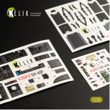 SH-60F Ocean Hawk 3D декаль интерьер для комплекта Kitty Hawk 1:35 КЕЛИК K35012