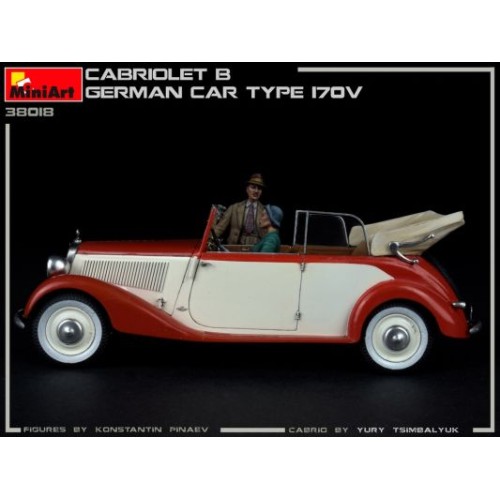 Авто-мото Сборная модель 1:35 Немецкий автомобиль Кабриолет “Б” тип 170Б Миниарт 38018