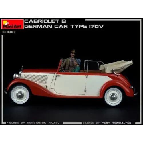Авто-мото Сборная модель 1:35 Немецкий автомобиль Кабриолет “Б” тип 170Б Миниарт 38018