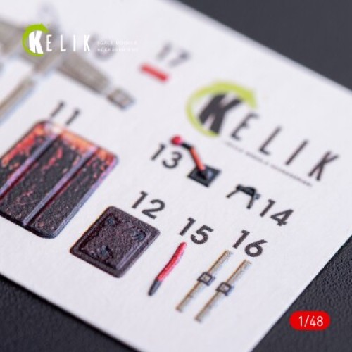 Декали ME-262A1 3D декаль интерьер для комплекта Tamiya 1:48 КЕЛИК K48004