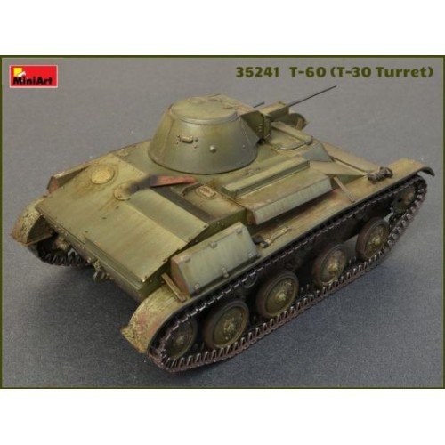 Бронетехніка та артилерія Збірна модель 1:35 Танк Т-60 (Т-30 башта) з інтер'єром Miniart 35241