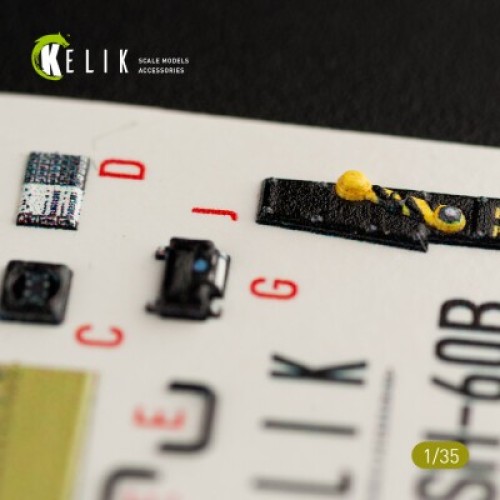 Декалі SH-60F Ocean Hawk 3D декаль інтер'єр для комплекту Kitty Hawk 1:35 KELIK K35012