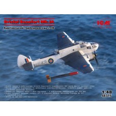 Сборная модель 1:48 Британский бомбардировщик-торпедоносец Bristol Beaufort Mk.IA ICM 48315