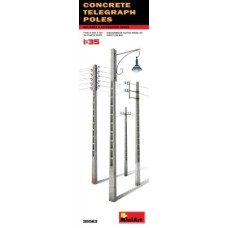 Збірна модель 1:35 Бетонні телеграфні стовпи MiniArt 35563
