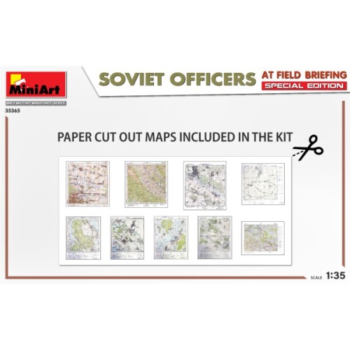 Фигуры и миниатюры Сборная модель 1:35 Фигуры Советские офицеры на полевом брифинге (Special Edition) МиниАрт 35365