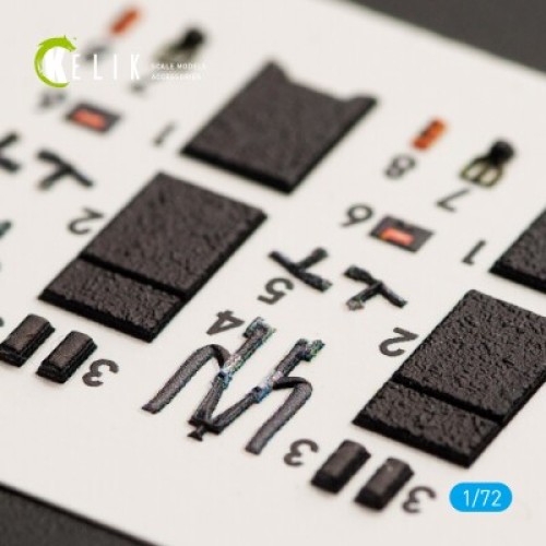 Декали F-16I Sufa 3D декаль интерьер для комплекта Kinetic 1:72 КЕЛИК K72016