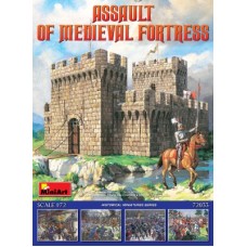 Збірна модель 1:72 Набір Штурм середньовічної фортеці MiniArt 72033