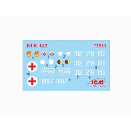 Бронетехника и артиллерия ICM72531 BTR-152V Soviet armored troop-carrier