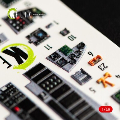 Декали F-16F Dessert Viper Block 60 3D декаль интерьер для комплекта Kinetic Kit 1:48 КЕЛИК K48062