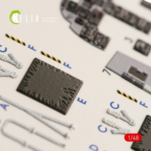 Декали F-5B "Freedom Fighter" 3D декаль интерьер для комплекта Kinetic 1:48 КЕЛИК K48041