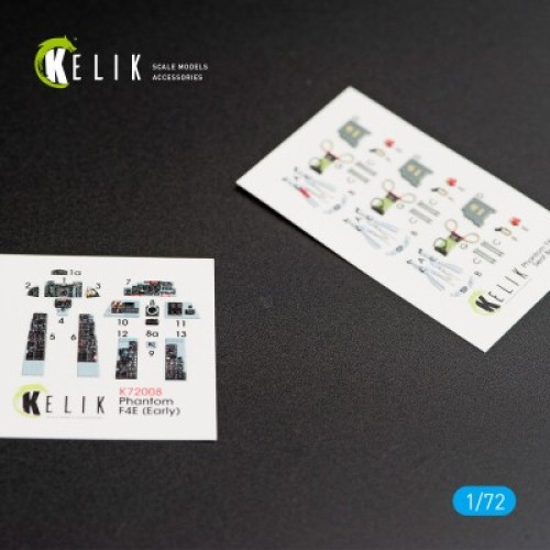 Декали F-4E Phantom II 3D декаль интерьер для комплекта FineMolds 1:72 КЕЛИК K72008