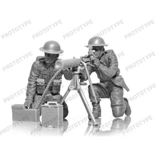 Фигуры и миниатюры Сборная модель 1:35 Фигуры Британский экипаж Виккерса Второй мировой войны ICM 35646