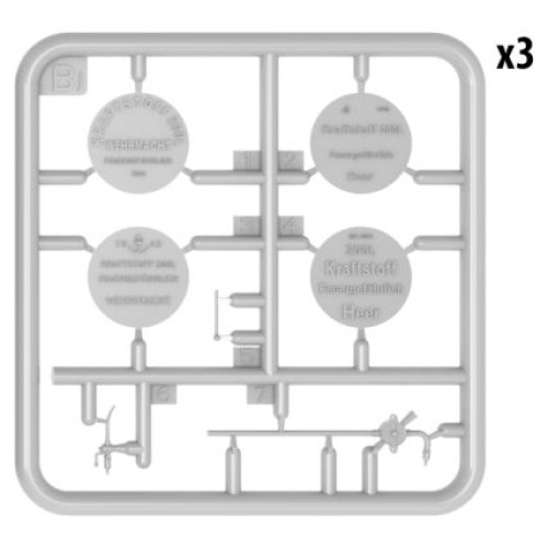 Наборы деталировки Сборная модель 1:35 Бочки для топлива и масла 1930-50-х годов МиниАрт 35613
