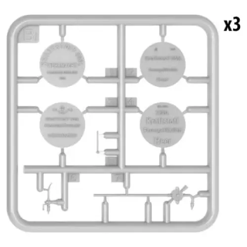 Наборы деталировки Сборная модель 1:35 Бочки для топлива и масла 1930-50-х годов МиниАрт 35613