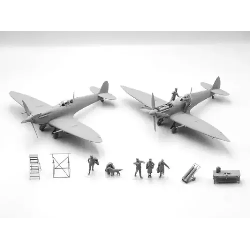 Збірна модель літака Збірна модель 1:48 Набір аеродром Королівських ВПС часів Другої світової війни ICM DS4802 1:48