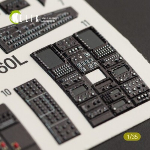 Декалі MH-60L Black Hawk 3D декаль інтер'єр для комплекту Kitty Hawk 1:35 KELIK K35010