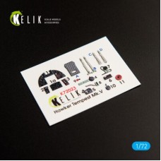 Hawker Tempest MK.V 3D декаль интерьер для комлпекта Airfix 1:72 КЕЛИК K72023