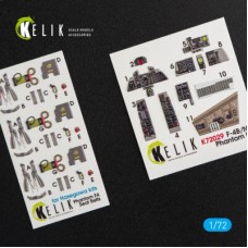 F-4 (B,N) Phanton II 3D декаль интерьер для комплекта Hasegawa 1:72 КЕЛИК K72029