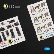 F-4(C,D) Phantom II 3D декаль интерьер для комплекта Hasegawa 1:72 КЕЛИК K72031