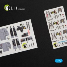 F-4EJ Kai Phantom II 3D декаль интерьера для комлпекта Hasegawa 1:72 КЕЛИК K72032
