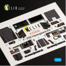 F-35B 3D декаль интерьер для комплекта Hasegawa 1:72 КЕЛИК K72036
