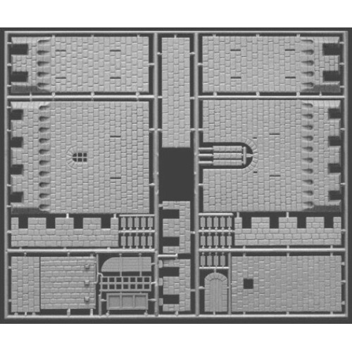 Будівлі та елементи Збірна модель 1:72 Середньовічний замок MiniArt 72005