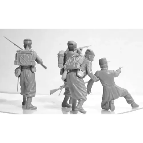 Фигуры и миниатюры Французские "Зуавы" (4 фигуры)