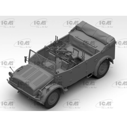 Авто-мото Німецький військовий автомобіль s.E.Pkw Kfz.70 із зенітним кулеметом Zwillingssockel 36, Друга світова в