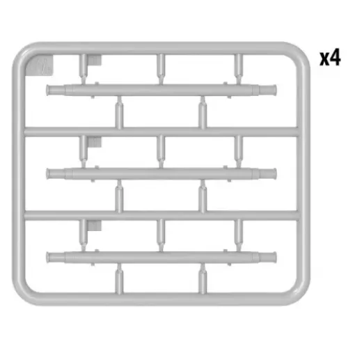 Вагони та поїзди Збірна модель 1:35 Набір Залізничні колеса Мініарт 35607