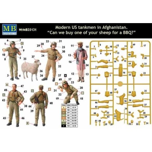 Фігури та мініатюри Сучасні американські танкісти в Афганістані