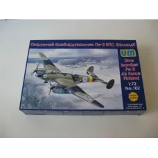 Збірна модель 1:72 Фінський Бомбардувальник Пе-2 UniModels 102