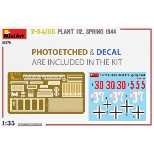 Бронетехніка та артилерія Збірна модель 1:35 Танк Т-34:85 весна 1944 р. Miniart 35379