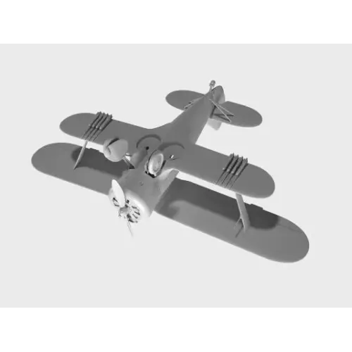 Сборная модель самолета Сборная модель 1:32 Советский истребитель Поликарпов I-153 "Чайка", ICM32010 1:32