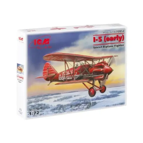 Збірна модель літака Збірна модель 1:72 Винищувач І-5 (ранній) ICM 72052 1:72