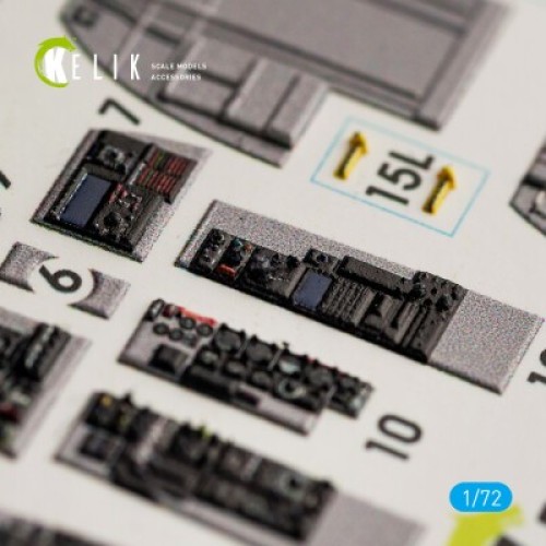 Декалі RF-4C "Phantom II" 3D декаль інтер'єр для комплекту Hasegawa 1:72 KELIK K72039