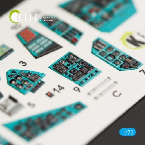 Декали MI-24P 3D декаль интерьер для комплекта Zvezda 1:72 КЕЛИК K72009