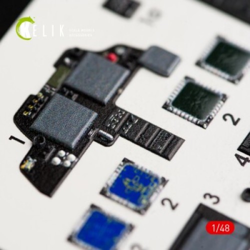 Декалі AH-64D "Apache Longbow" 3D декаль інтер'єр для комплекту Academy 1:48 KELIK K48022