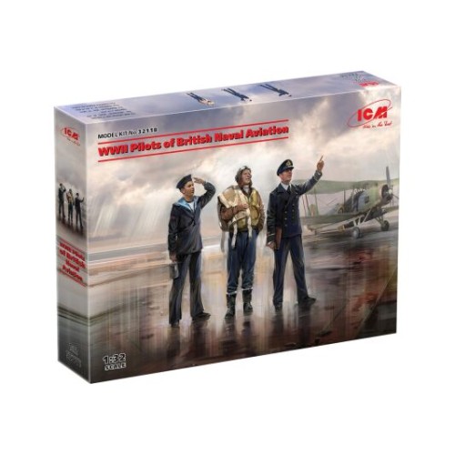 Фігури та мініатюри Збірна модель 1:32 Фігури пілоти британської морської авіації 2СВ ICM 32118