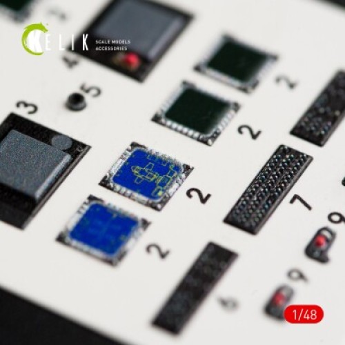 Декалі AH-64D "Apache Longbow" 3D декаль інтер'єр для комплекту Academy 1:48 KELIK K48022