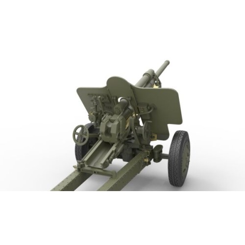 Бронетехніка та артилерія Збірна модель 1:35 Радянська 76-мм гармата УСВ-БР зразка 1941р. з артилерійським передком та розрахунком Miniart 35129