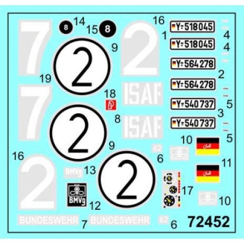 Авто-мото Сборная модель 1:72 Пожарный автомобиль Унимог U1300L ACE 72452