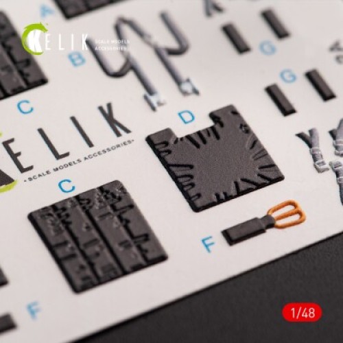 Декалі JASDF F-2B 3D декаль інтер'єр для комплекту Hasegawa 1:48 KELIK K48054