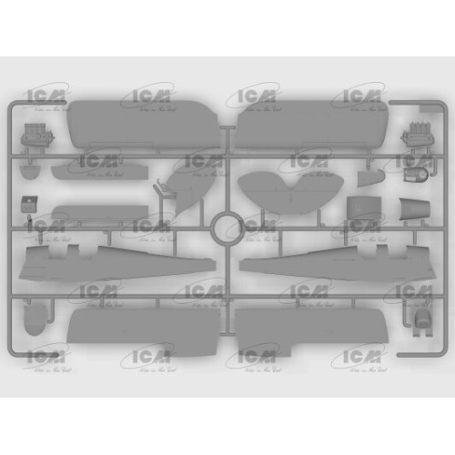 Сборная модель самолета Сборная модель 1:32 Британский учебный самолет DH. 82A Tiger Moth с бомбами ICM 32038
