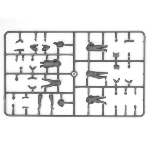 Сборная модель самолета Сборная модель 1:48 Самолет И-153 Люфтваффе с пилотами и наземным персоналом ICM 48094 1:48