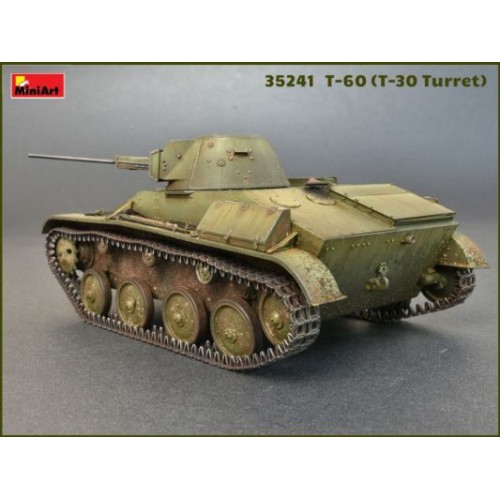 Бронетехніка та артилерія Збірна модель 1:35 Танк Т-60 (Т-30 башта) з інтер'єром Miniart 35241