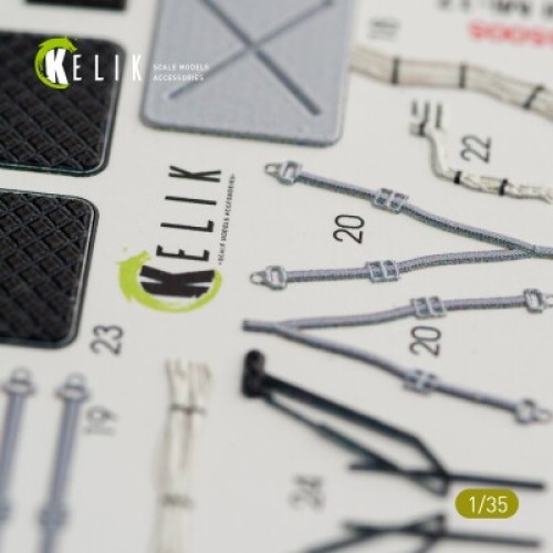 Декалі Mi-17 NATO (Black version) 3D декаль інтер'єр для комплекту Trumpeter 1:35 KELIK K35005