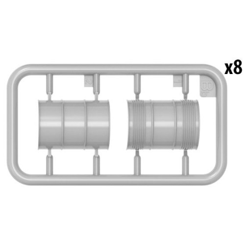 Наборы деталировки Сборная модель 1:35 Бочки для топлива и масла 1930-50-х годов МиниАрт 35613