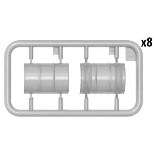Наборы деталировки Сборная модель 1:35 Бочки для топлива и масла 1930-50-х годов МиниАрт 35613