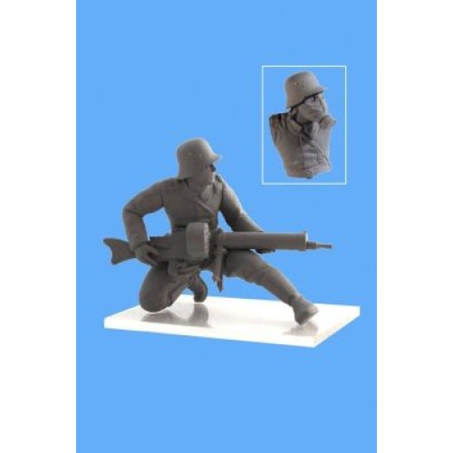 Фігури та мініатюри Збірна модель 1:35 фігур Німецької піхоти в протигазах (1918 р.) ICM35695