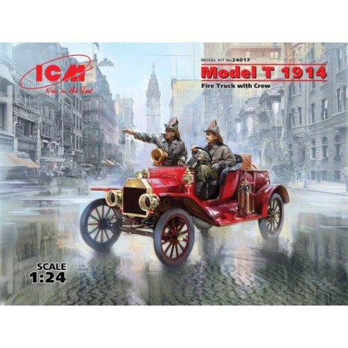 Авто-мото Сборная модель 1:24 Пожарный автомобиль с экипажем T 1914 ICM 24017
